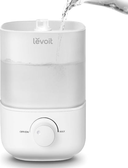 Levoit Top Fill Humidifiers for Bedroom, 2.5L Tank for Large Room, 25dB