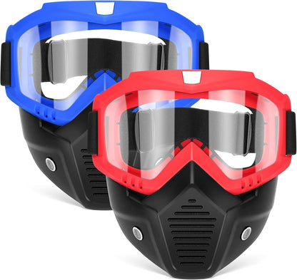 POKONBOY Detachable Masks, Tactical Mask with Goggles Compatible with Nerf Rival, Apollo, Zeus, Khaos, Atlas, & Artemis Blasters Rival Mask