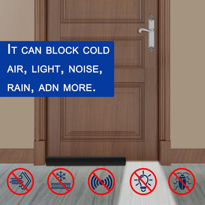 Adjustable Under Door Draft Stopper - Effectively Blocks Cold Air, Wind, Dust, and Reduces Noise - 30" Length | 30-inch adjustable under door draft stopper blocks cold air, dust, light and noise while helping improve indoor comfort