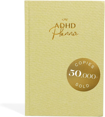 The ADHD Planner for Adults - Undated Daily & Weekly ADHD Journal for Disorganized People, 90 Days - Habit Tracker, Record Emotions & Mood - Academic Goals - Structure & Focus for Adults Brains