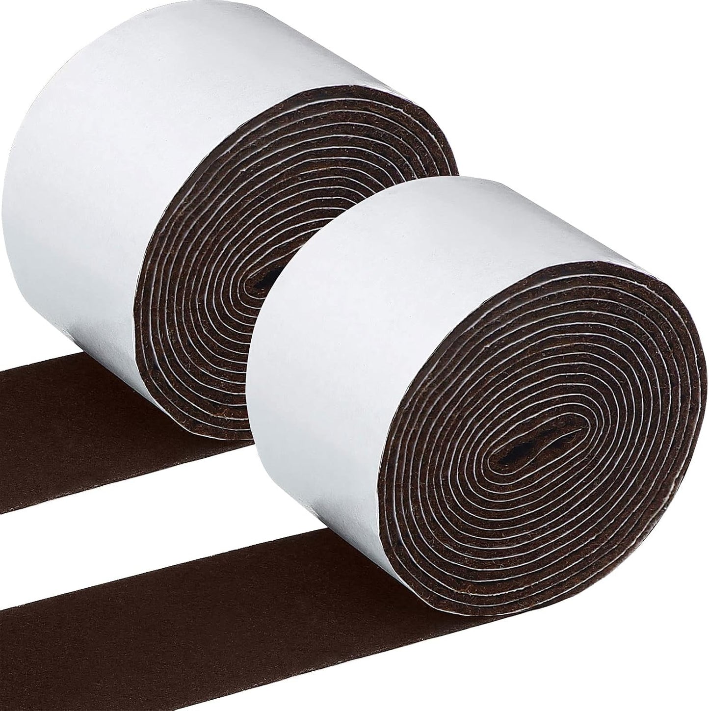 Shappy 2 Pcs Felt Strips with Adhesive Backing Felt Tape Roll Non Slip | 120 x 1 x 0.12 Inch,Linen,Self Adhesive,Cuttable Furniture Pads,for Protecting,Hardwood,Floors,Chairs,Wall