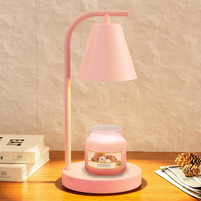 Brown Candle Warmer Lamp with Timer-Electric Candle Light for Bedroom Decor, Aromatherapy at Home | Gifts for Men | Home Gift Ideas