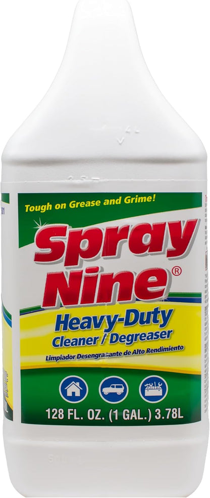 Spray Nine 26832 Heavy Duty Cleaner, Degreaser & Disinfectant for Kitchens, Bathrooms, Yard Equipment, Automotive & Industrial 32 Fl Oz. (Pack of 1)