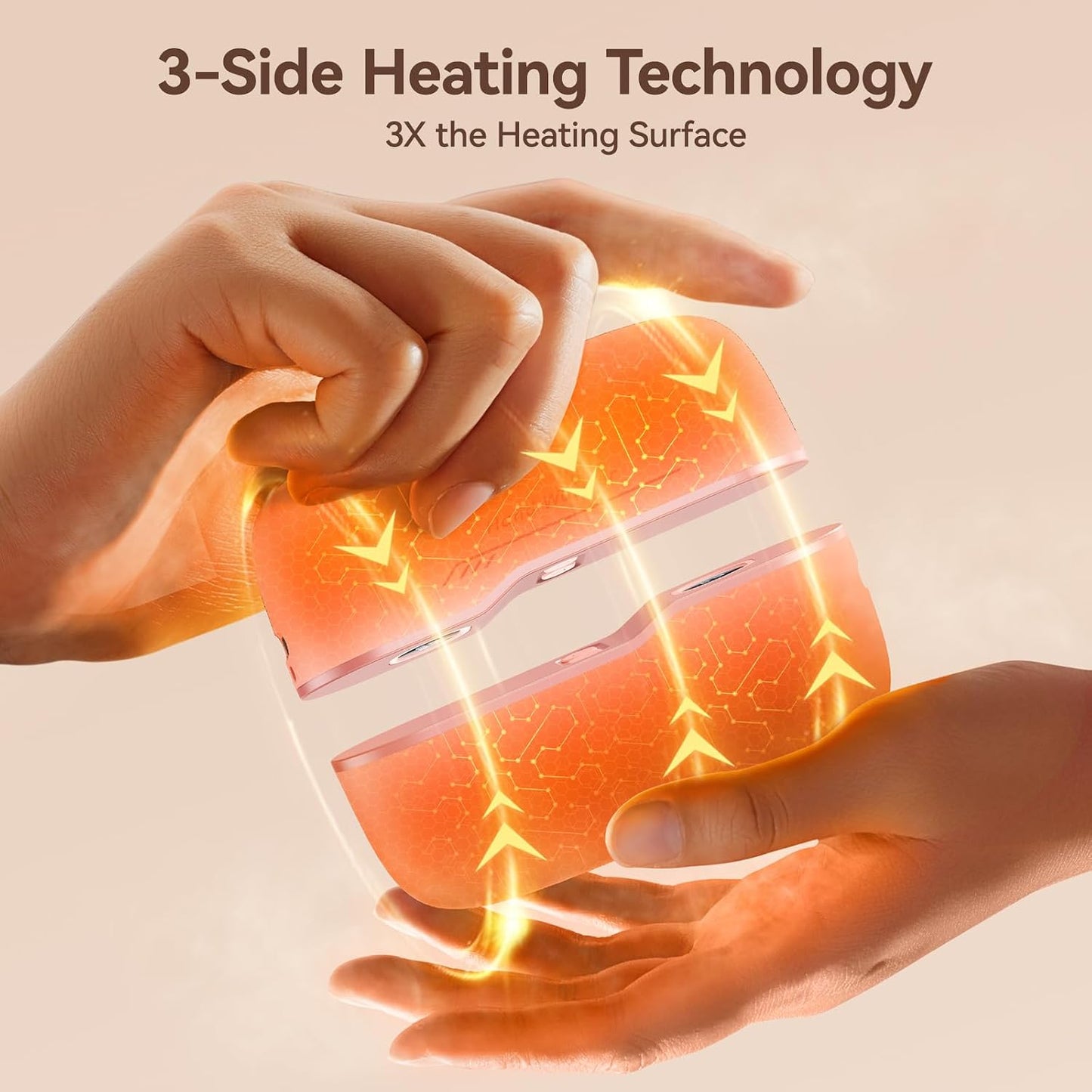 DIGIX Hand Warmers Rechargeable 2 Pack, 6000mAh Electric Hand Warmers with 5 Temps & LED Display, Magnetic Portable HandWarmers for Camping Hunting with AI Smart Chips, Gifts for Men Women