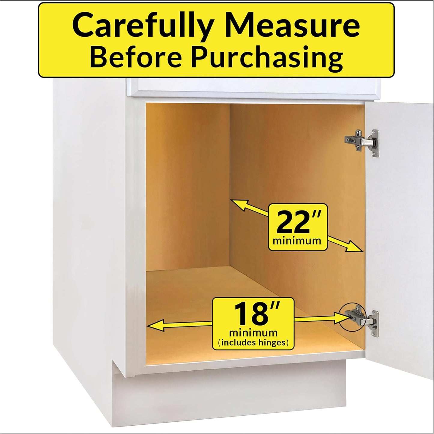 LYNK PROFESSIONAL® Pull Out Cabinet Organizer, Kitchen Slide Out Drawer | 14W x 21D chrome rollout shelf creates easy-access storage for cookware, pantry items and kitchen essentials inside cabinets