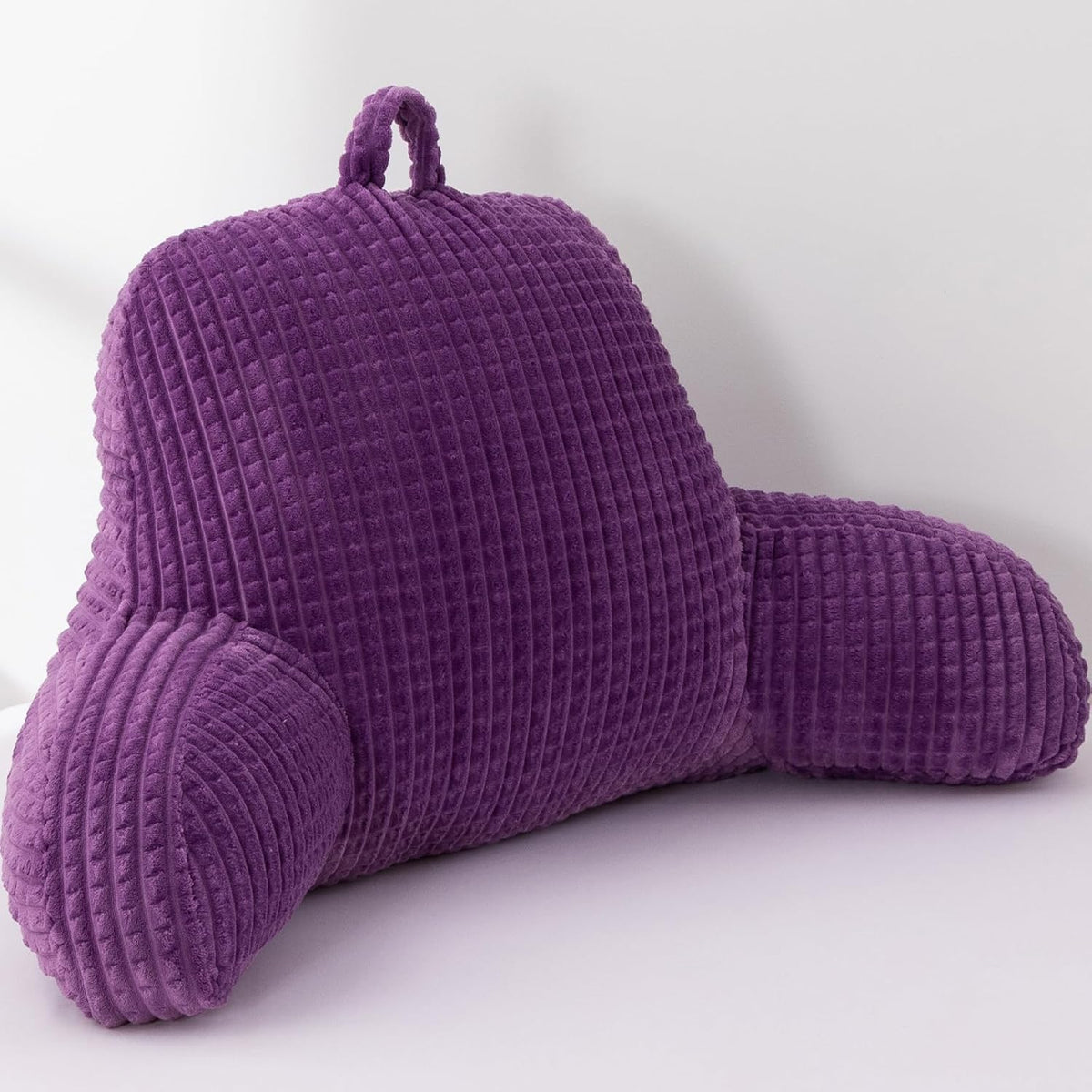 A Nice Night Darkgrey 17" Bed Wedge Pillows with Arms for Sitting