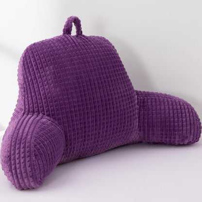 A Nice Night Darkgrey 17" Bed Wedge Pillows with Arms for Sitting