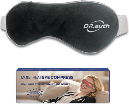 Heated Eye Mask for Dry Eyes-Microwave Steam Hot/Warm Compress for Eyes-Remove Styes, Chalazion, Blepharitis & MGD Relief, Therapy Warming and Heating Pad Hot Compress-Moist Heat Mask