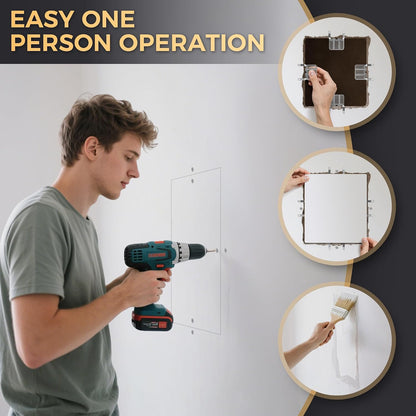 32 Pack Drywall Repair Clips,Easy Install Drywall Clip, Drywalls Patch Clip | Drywall Repair Kit for Damaged Wall and Sheetrock, Metal Drywall Clips for Backing, Drywall Fasteners For 1/2" & 5/8" Panels