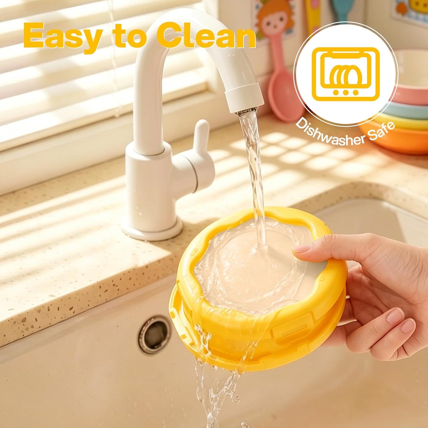 CLEANGOR Avocado Saver and Onion Saver, 4Pcs Fruit and Vegetable Savers | Silicone Food Saver with Snap-On Lid, Ideal for Avocados, Onions, Lemons, Orange and Tomatoes, Reusable, Dishwasher Safe