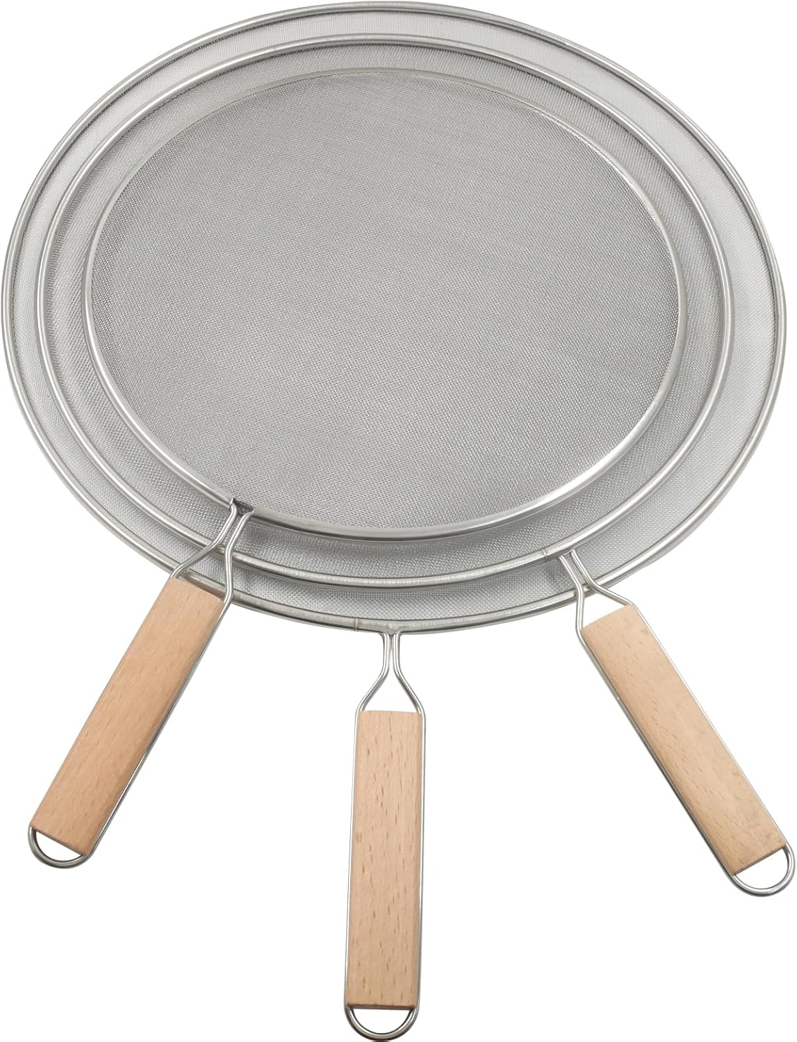 8-Inch Stainless Steel Splatter Screen with Handle | Ultra Fine Mesh, Splatter Guard, Cooking Protector, For Frying/Kitchen Use