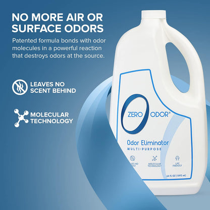 Zero Odor Multi-Purpose Odor Eliminator, Fabric & Room Deodorizer, 16 oz | Odor Eliminator Spray for Closet, Bathroom, Basement, Trash & Upholstery, Air and Surface use