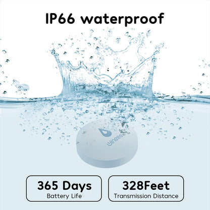 WiFi Water Leak Detector for Home, 3 Pack Water Sensors | with 100dB Adjustable Alarm, Leak Alert Email&SMS Notification, 200M Transmission for Basement, Bathroom, Laundry, IFTTT