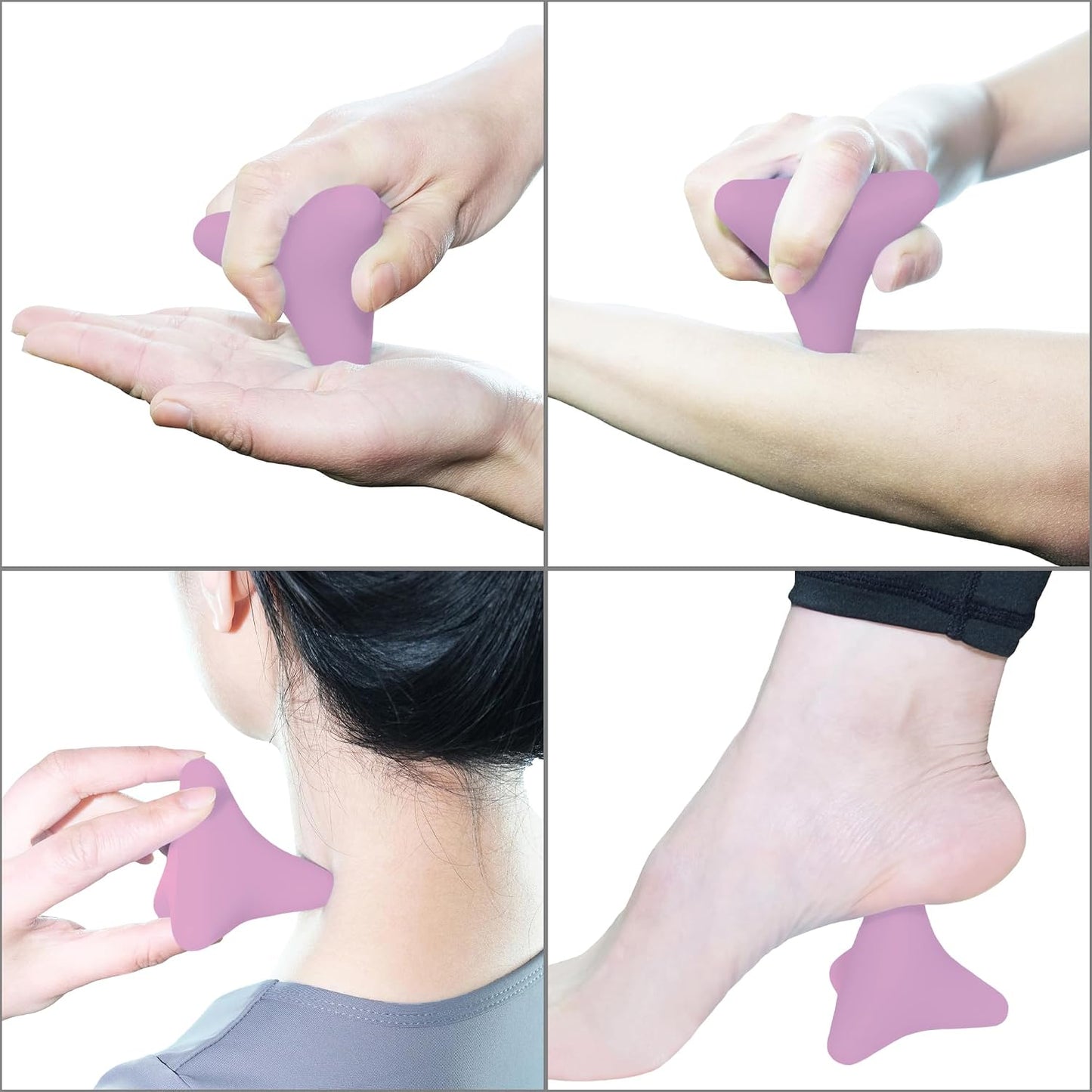 Manual Trigger Point Massage Tool Small Massager Ball 3″×2.6″ Blue | For Deep Tissue Myofascial Release Physical Therapy Plantar Fasciitis Pain Relief Muscle Knot Psoas Hip Flexor Iliacus