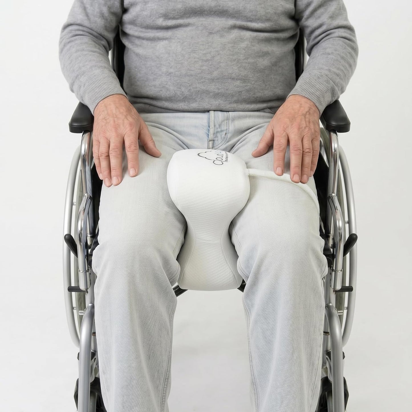 Vaunn Medical Cloud Air Side Sleeper Memory Foam Knee Pillow and Leg Positioner Cushion to Soothe Back, Leg and Hip Discomfort