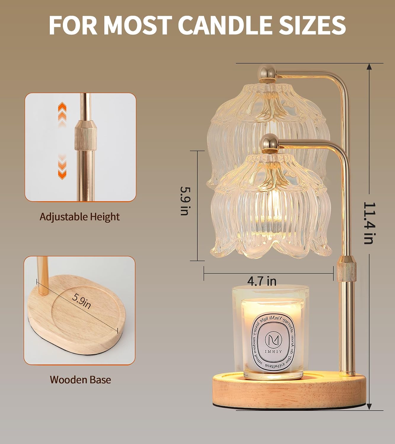 MEXISUE Candle Warmer Lamp with Timer, Bird Candle Warmer Lamp with Jar Candles,Wax Melt Warmer for Housewarming Gift, Birthday Mother's Day Valentines Gifts for Women,Mom,Sister,Bedroom Decor