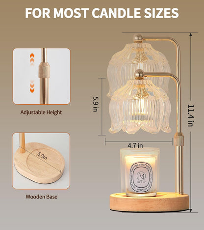 MEXISUE Candle Warmer Lamp with Timer, Bird Candle Warmer Lamp with Jar Candles,Wax Melt Warmer for Housewarming Gift, Birthday Mother's Day Valentines Gifts for Women,Mom,Sister,Bedroom Decor