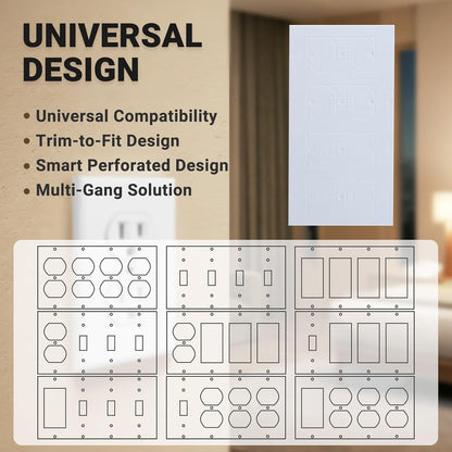 CARGEN Outlet Insulation Foam Pads Wall Draft Sealers 3mm EVA 30PCS Single | High-density flexible buffer requires no manual cutting; punch out unwanted sections for a custom fit