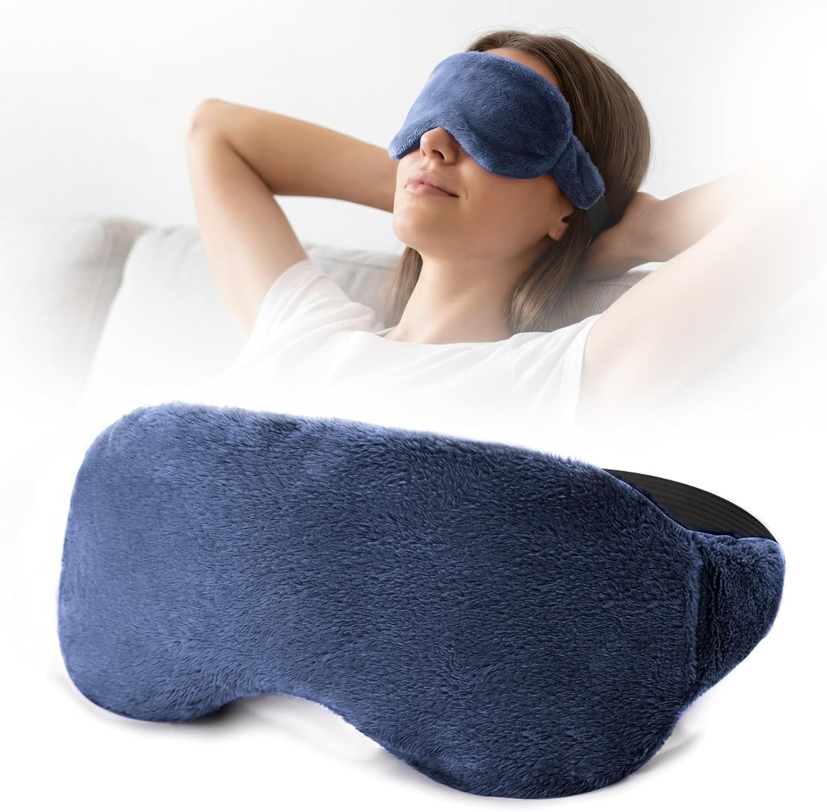 MORLIDEN Heated Eye Mask for Dry Eyes & Stye - Microwavable Warm Compress
