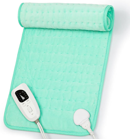 Heating Pad,Heated Blanket,Heating Pad for Back Neck,Grey,24x12 Inch | Electric Heating Pad,Dry/Moist Heat Heating Pads,Heating Pads for Shoulder,Abdomen,Heat Pad for Women Men,Birthday Gift