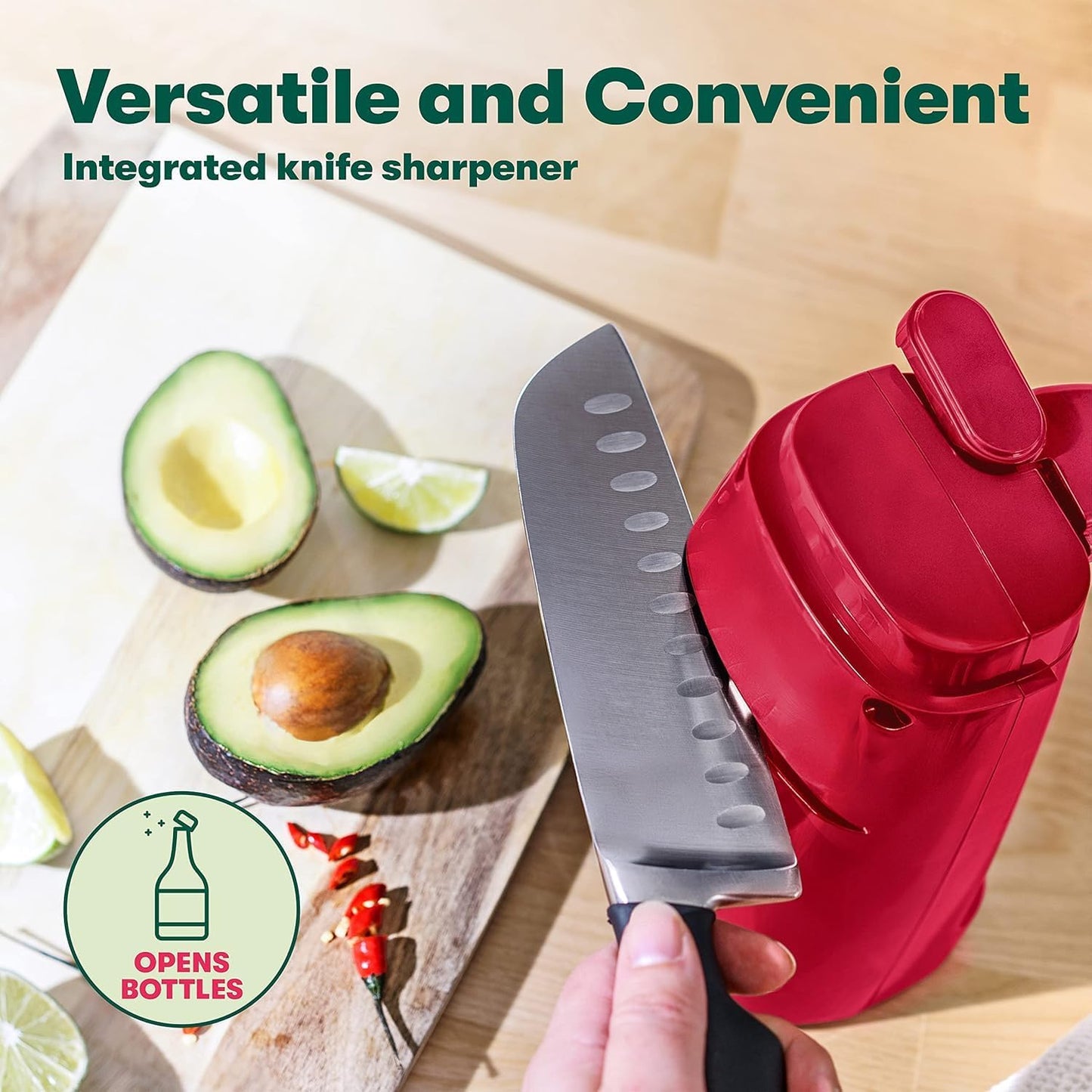 bella Automatic Can Opener, Hands Free, Battery Operated, Cordless, Stainless steel blade to open any Size Can with Magnet to Safely Remove Lid, Seamless Opening Decreases Sharp Edges, Slate