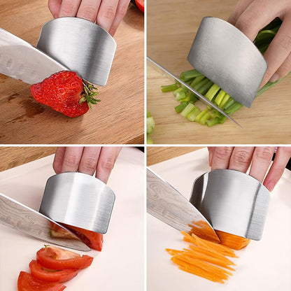 Stainless Steel Onion Slice Holder with Finger Guard for Cutting, Onion Holder for Slicing, Tomato Slicer Vegetable Cutter for Potato, Lemon (Green)
