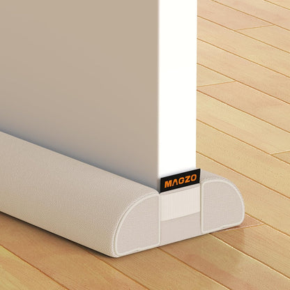 MAGZO Under Door Draft Stopper, 36 Inch Adjustable Door Gap Filler, Gray | Dual-Sided Soundproof Door Sweep for Blocking Noise Cold Air, Smoke, Dust & Light – Easy Install, Energy Saving, Washable