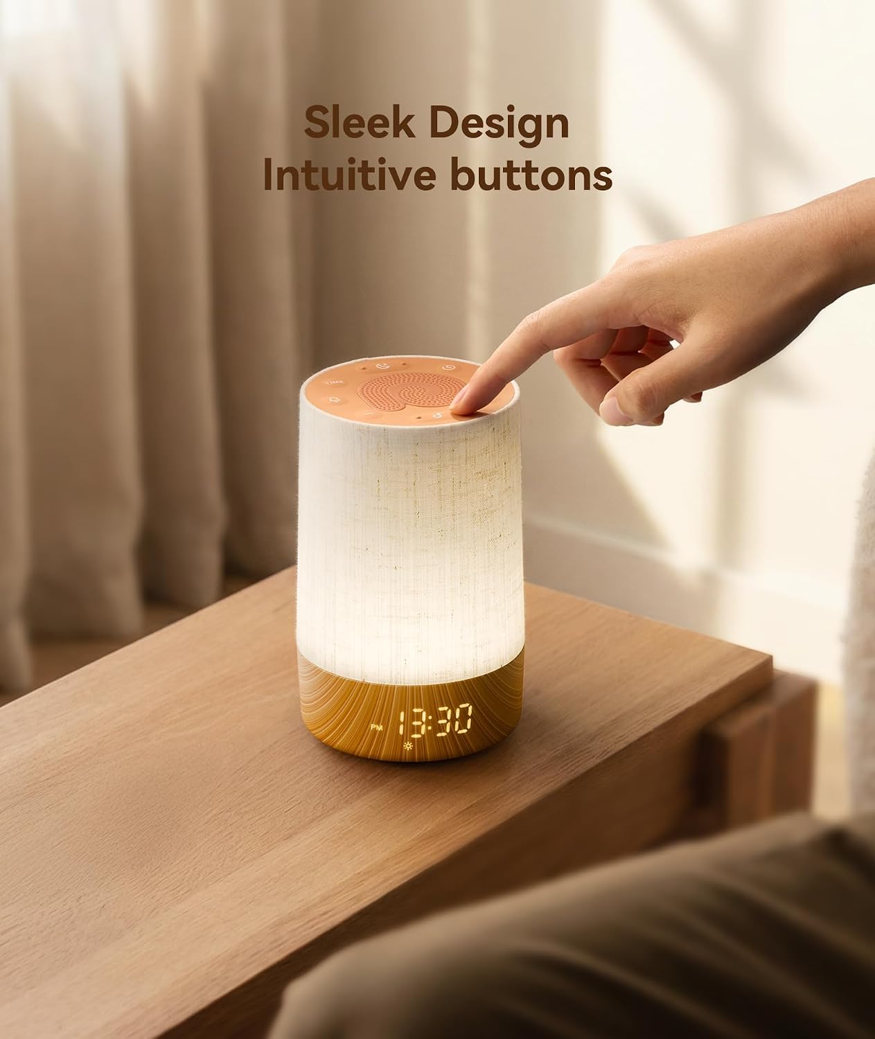 Dreamegg Sunrise Alarm Clock, Sound Machine with Alarm Clock &Wake Up Light | Dimmable Night Light, 29 Soothing Sounds, Sound Machine for Sleep, White Noise Machine for Bedroom Heavy Sleepers Adult Kids