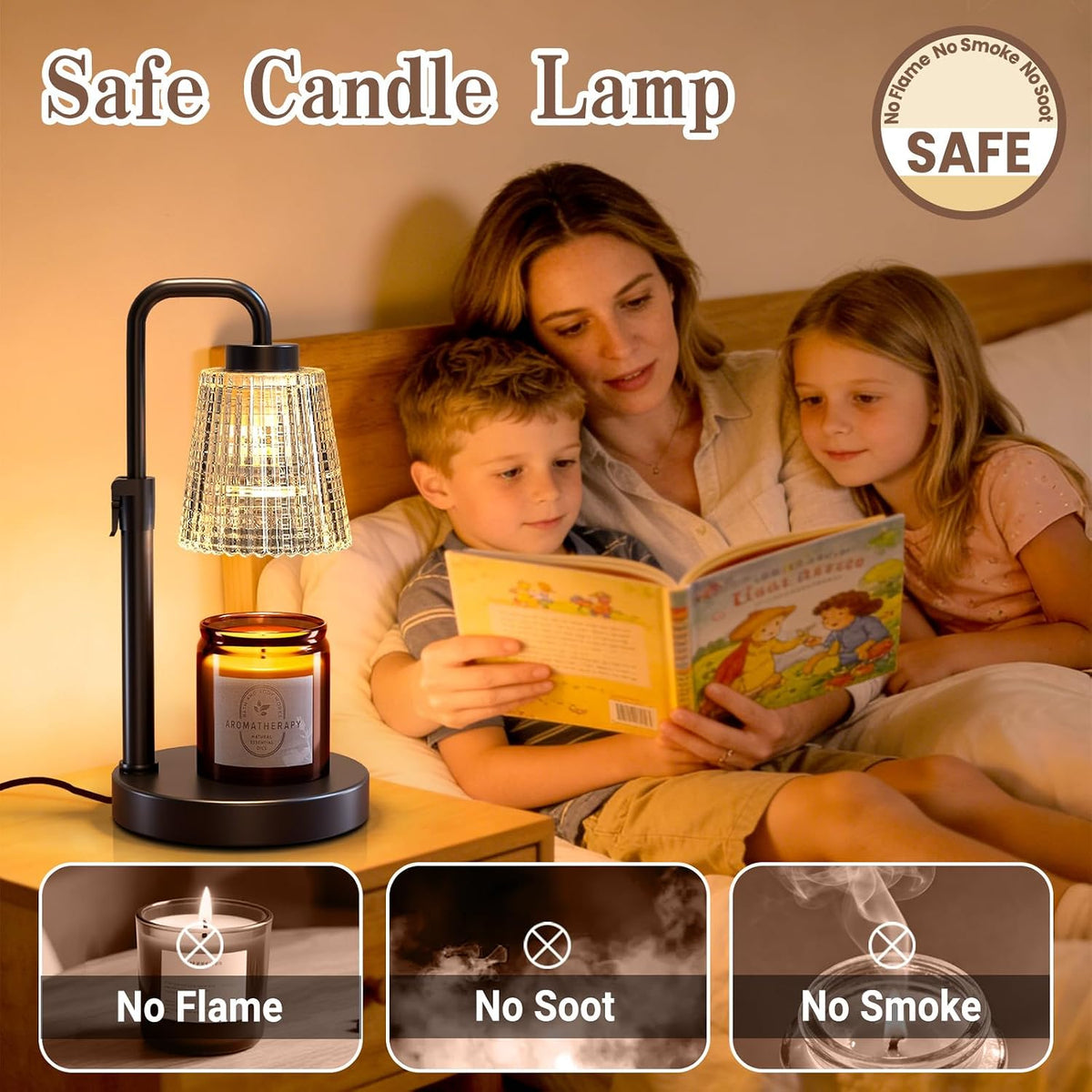 hyrion Candle Warmer Lamp with Timer, Gifts Adjustable Height Candle Lamp