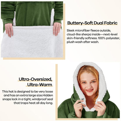 yescool Wearable Blanket Hoodie as Christmas Birthday Gifts for Women Mom - Colors B