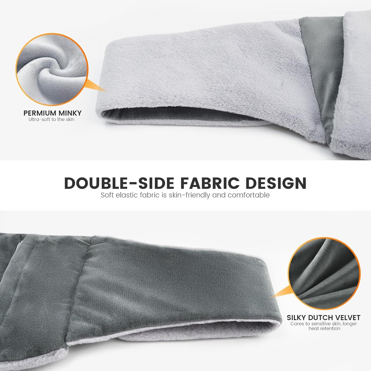 Microwave Heating Pad for Lower Back Pain Relief, Moist Heating Pad Microwavable for Period Cramps, Stomach, Shoulder and Warm Compress for Muscle Pains