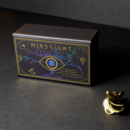 Mindsight: Introspection Cards - 81 Exercises for Self-Awareness, Philosophical Conversation, and Life Affirmation, Daily Positive Affirmations, Guided Mindfulness Journal with Prompts for Men & Women