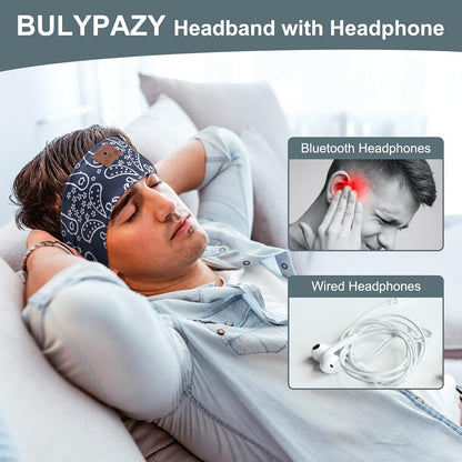 2-Pack Sleeping Headphones, Headband Headphones for Side Sleepers