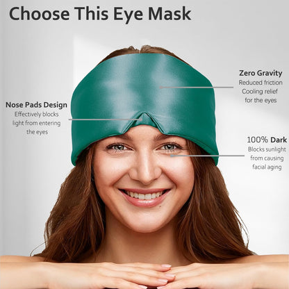 Soft Sleep Mask, Blackout Eye Mask for Side Sleepers for Women Men