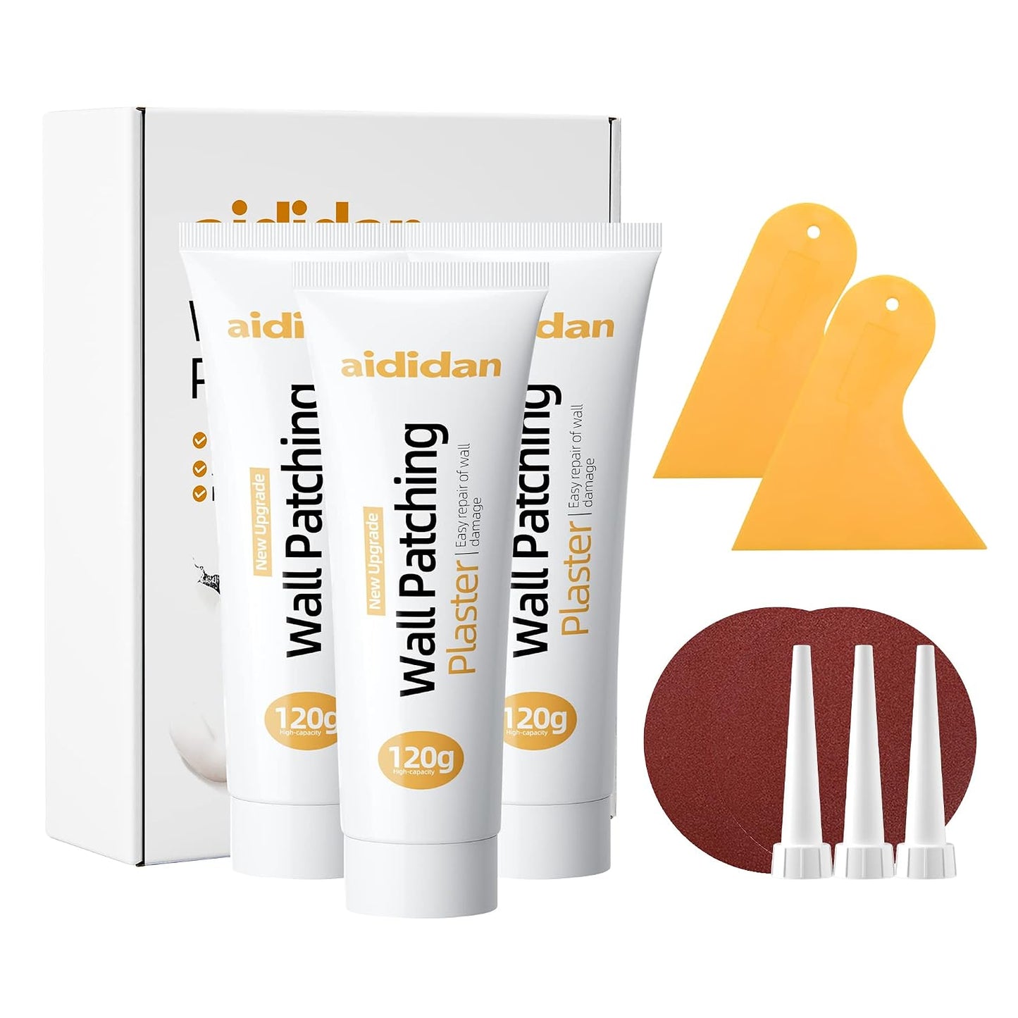 Drywall Repair Kit Wall Patch Repair Kit Spackle Wall Repair Paste | Wall Mending Agent with Scraper, Quick Fix Solution for Home Wall, Wall Surface Hole & Scratch Repair