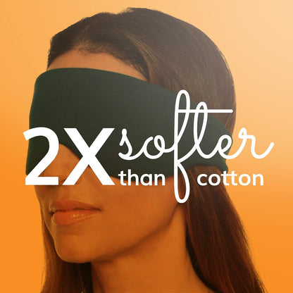 Happyluxe Sleep Mask - Buttery Soft Airplane Eye Mask for Sleeping or Napping in Bed. Machine Washable. - Navy Blue, Made in USA