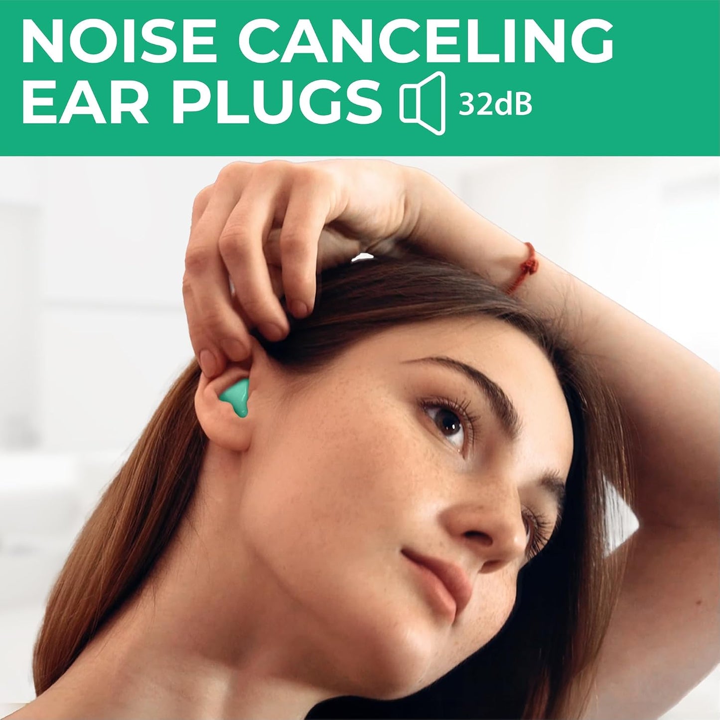 Peace&Quiet PQ Wax Ear Plugs for Sleeping, Swimming - 15 Soft Noise Cancelling Silicone Gel Wax Earplugs for Sleep and Swimmers, Ear Protection with Sound Blocking Level of 32 Db, (15-Pillows)