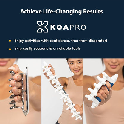 KOAPRO Trigger Point Fascia Stick Tools - Graston Gua Sha Scraping Massage - Deep Tissue Pressure Point Back Shoulder Neck Massager Full Body Physical Therapy Tools