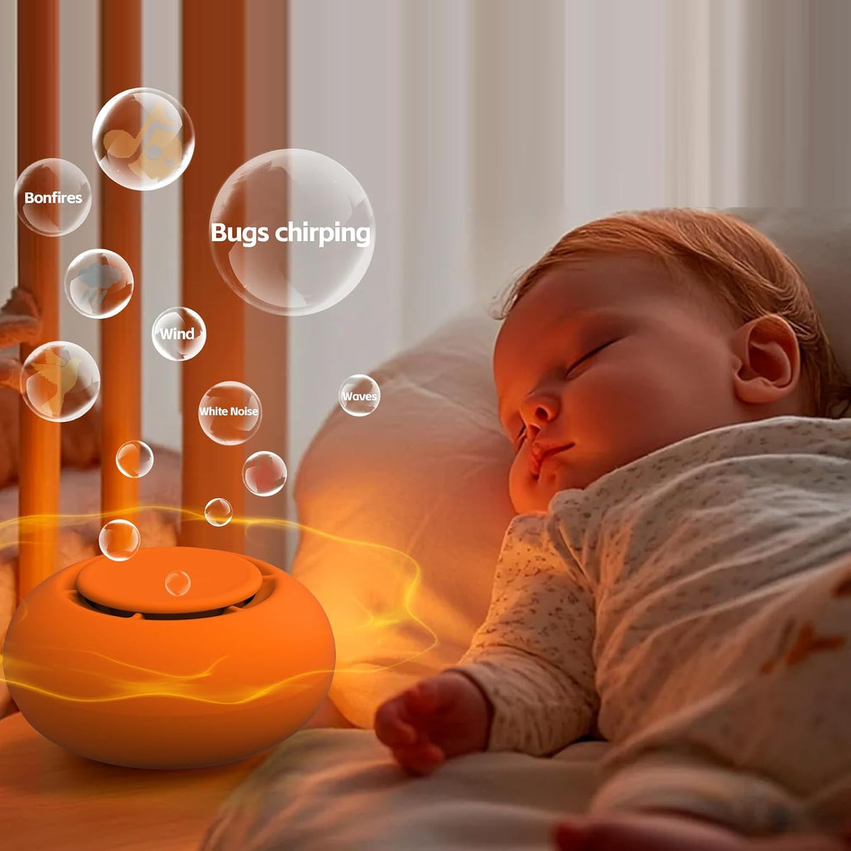 Portable Baby Sound Machine & Essentials for Babies & Kids-Putty