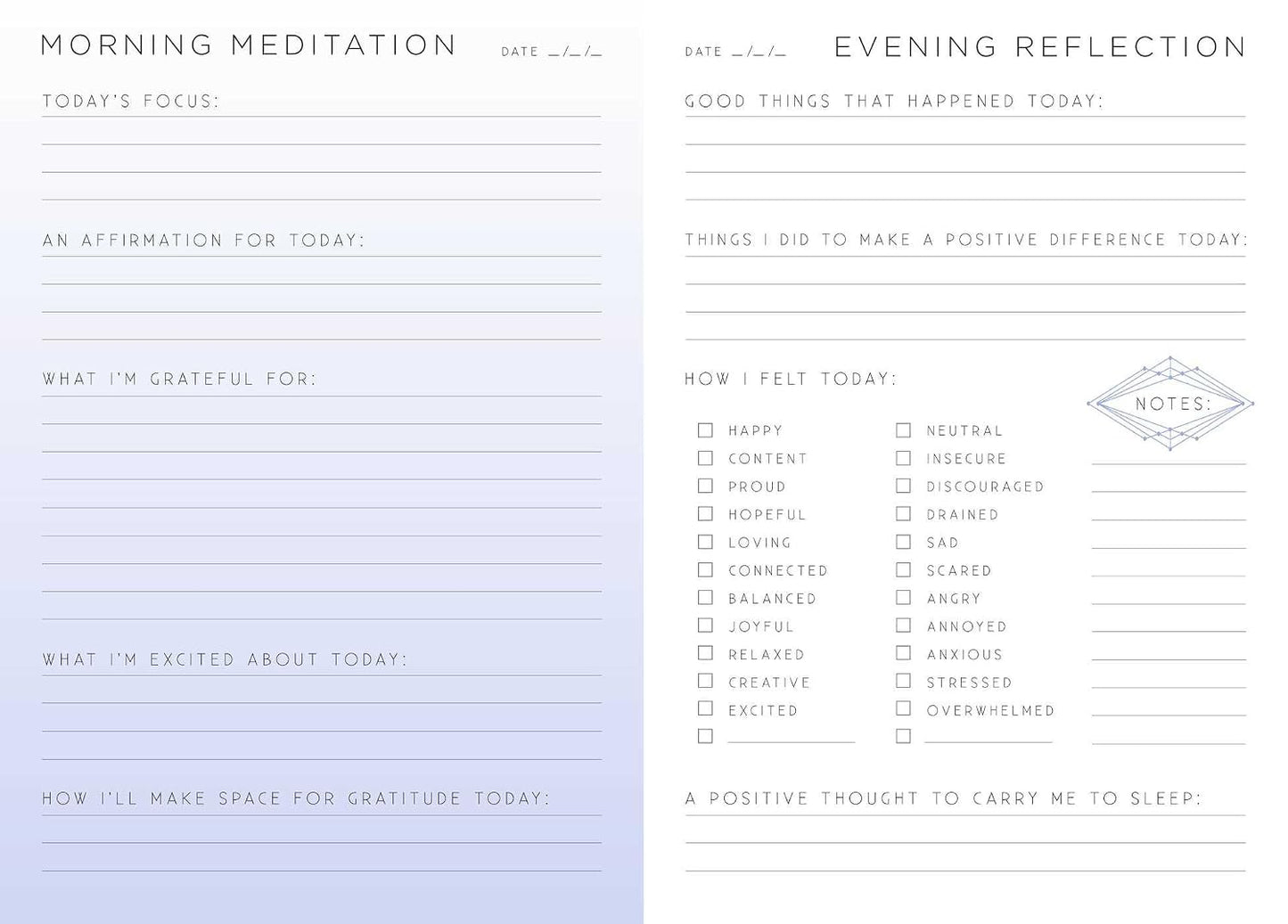 Gratitude: A Day and Night Reflection Journal (Inner World)