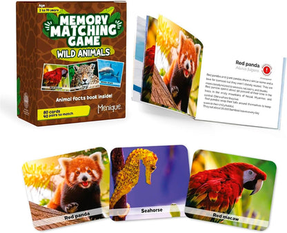 Menique Explore the World Memory Matching Game – Geography Game with 100 Photo Cards, 50 Countries, Flags & Landmarks – Travel Card Game with Educational Booklet, Ages 3+