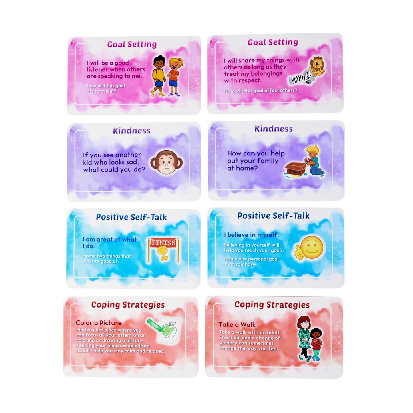 Really Good Stuff Self Care Reflection Cards-Mindful Thinking | Ages 11+, Grades 6+, Positive Affirmations, Meditation Techniques to Manage Emotions & Feelings for Kids & Adults