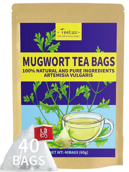 TeeLux Dandelion Leaf & Root Tea Bags, Natural Roasted Dandelion Root with Fresh Dandelion Leaf Herbal Tea, Caffeine Free, 100 Count
