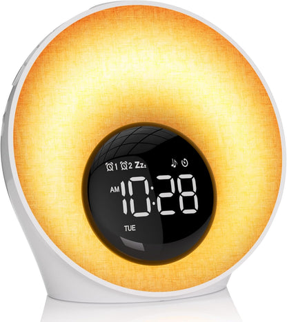 Sunrise Alarm Clock, Wake Up Light, Sleep Sound Machine for Bedroom