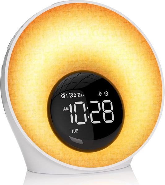 Sunrise Alarm Clock, Wake Up Light, Sleep Sound Machine for Bedroom