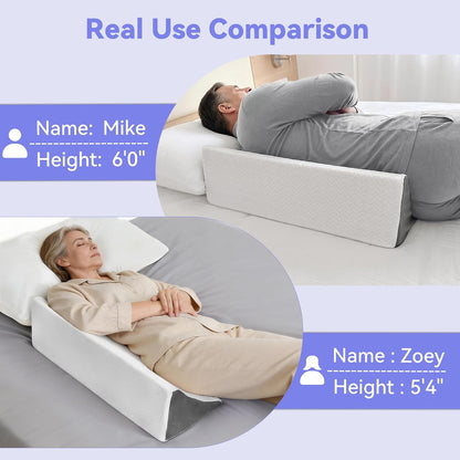 Vekkia Lumbar Support Pillow for Recliner, Ergonomic Back Support for Couch | Backrest Pillow, Improve Posture, Relieve Back Pain for Long Sitting & Elderly, for Armchair & Sofa, Removable Cover,Brown