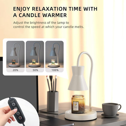 LALISU Candle Warmer Lamp with Timer Electric Candles Light Birthday Gifts