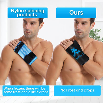 Neck Ice Pack Wrap Reusable Gel Ice Packs for Cervical Injuries Pain Relief, Flexible Cold Hot Compress Therapy for Shoulder Swelling, Bruises, Stiff Neck, Migraine, Surgery Recovery Gift Women Men