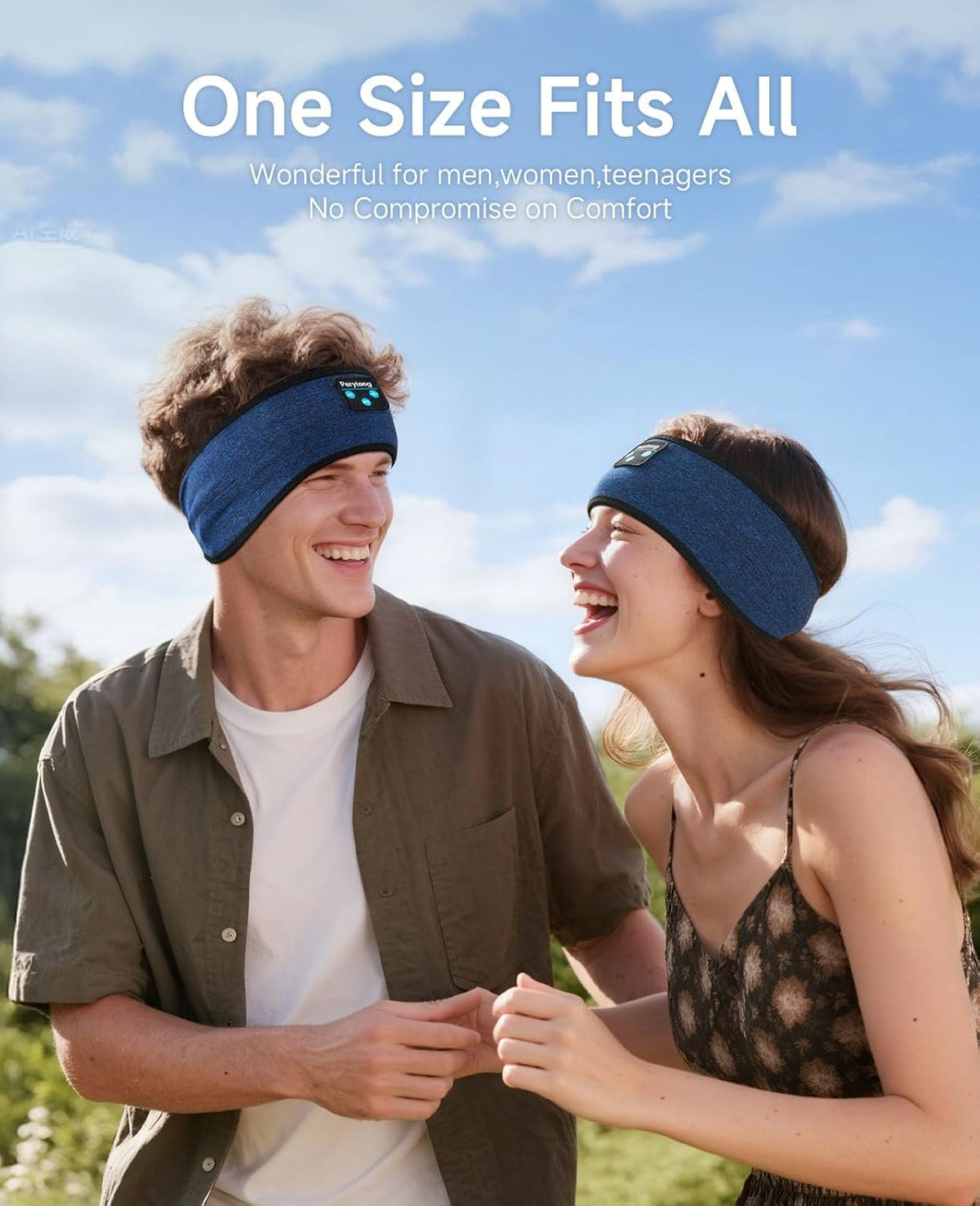 Sleep Headphones | Bluetooth 5.4 Headband | Wireless Earbuds Earphones Sweat Resistant with Ultra-Thin HD Stereo Speaker, Headphone Band for Side Sleepers Workout Running Tech Gadgets Unique Gifts