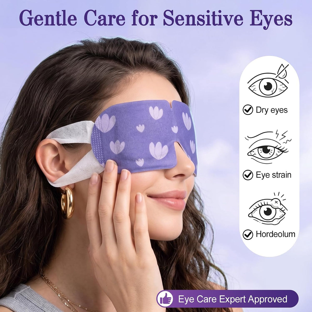 20 Pack Steam Eye Mask, Heated Eye Mask, Warm Compress for Eyes Unscented